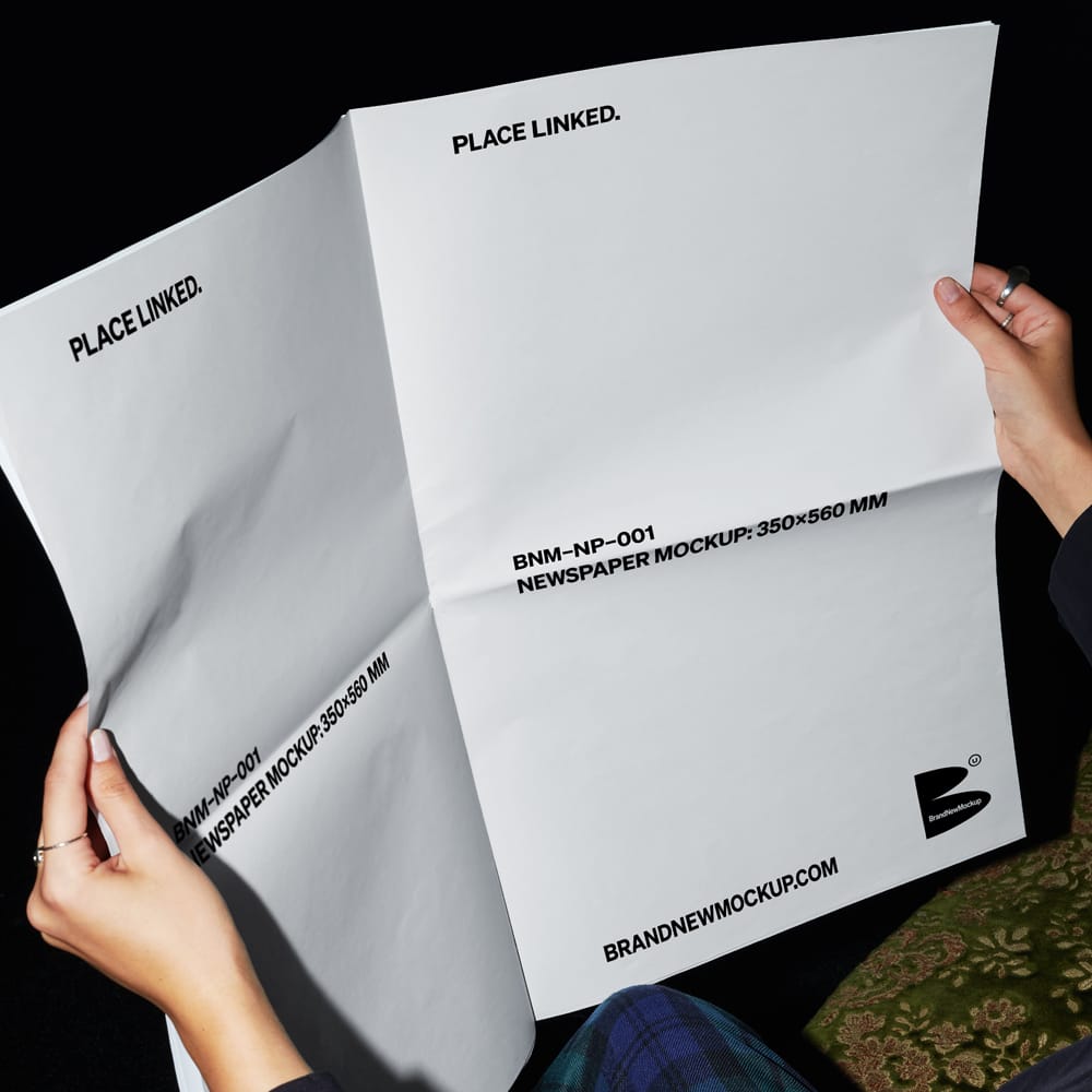 Free Realistic Newspaper Mockup PSD 1 Free Realistic Newspaper Mockup PSD