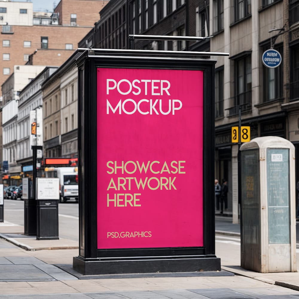 Free Road Side Advertising Board Mockup PSD 1 Free Road Side Advertising Board Mockup PSD