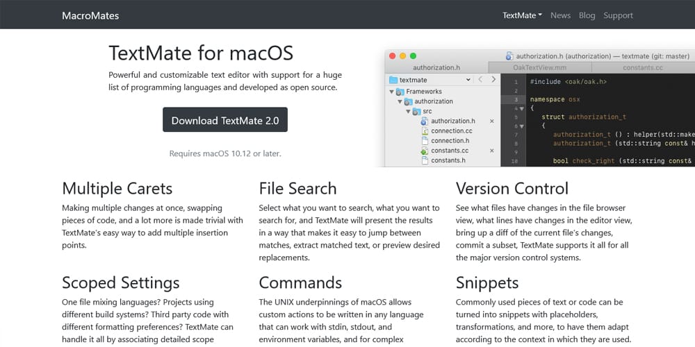 Best Web Page Design Tools for Modern Creators -2024 50 TextMate