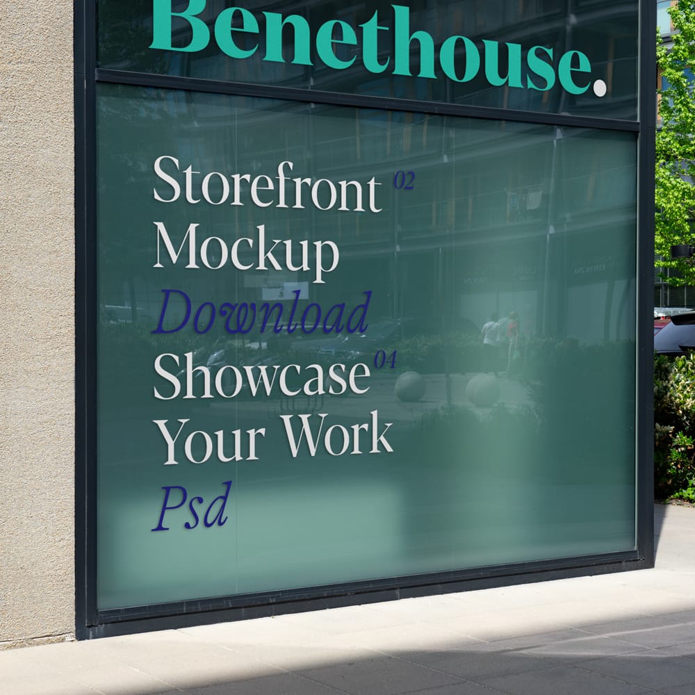 Free Corner Storefront Mockup PSD 1 Free Corner Storefront Mockup PSD
