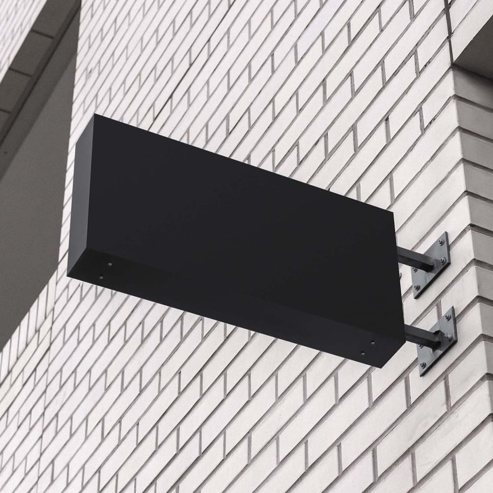 Free Rectangular Signage Mockup PSD 1 Free Rectangular Signage Mockup PSD