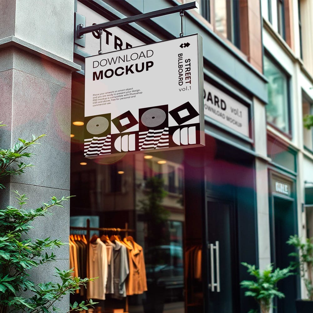 Free Street Billboard Mockup Design PSD 1 Free Street Billboard mockup Design PSD