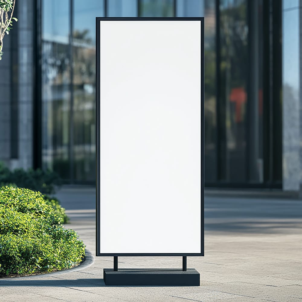 Free Company Stand Banner Mockup PSD 1 Free Company Stand Banner Mockup PSD