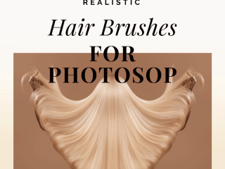 Free Realistic Hair Brushes for Photoshop