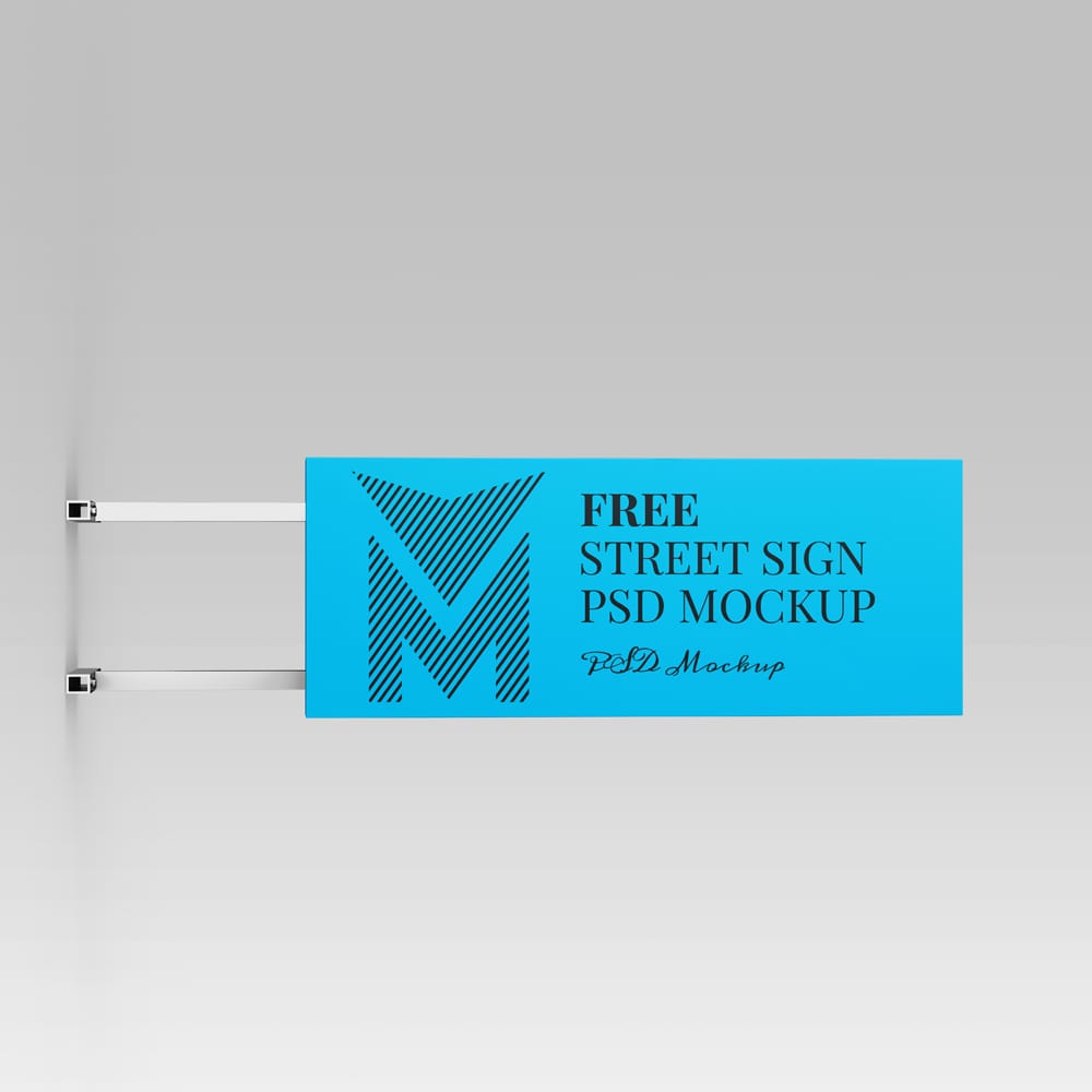 Free Realistic Street Sign Mockup PSD 1 Free Realistic Street Sign Mockup PSD