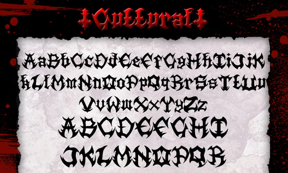 20+ Top Heavy Metal Fonts: Free & Paid Options for Bands, Logos & More 15 Guttural Font