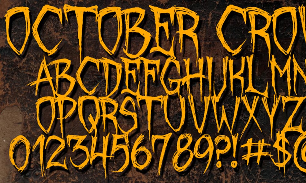 20+ Top Heavy Metal Fonts: Free & Paid Options for Bands, Logos & More 11 October Crow
