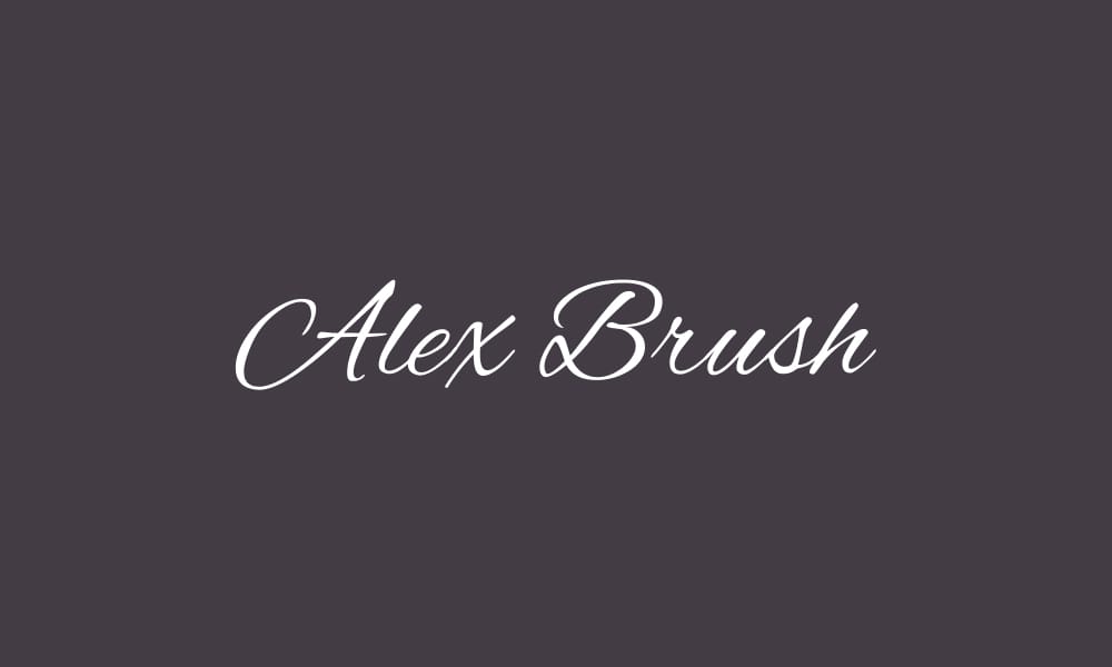 The Most Beautiful Feminine Typefaces 3 Alex Brush