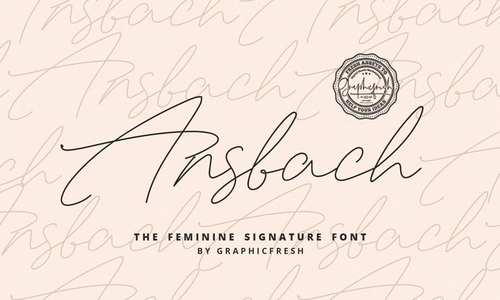 The Most Beautiful Feminine Typefaces 35 Ansbach
