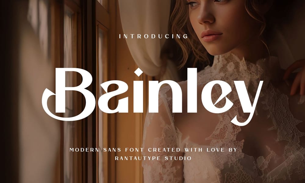 The Most Beautiful Feminine Typefaces 30 Bainley Modern Feminine Typeface