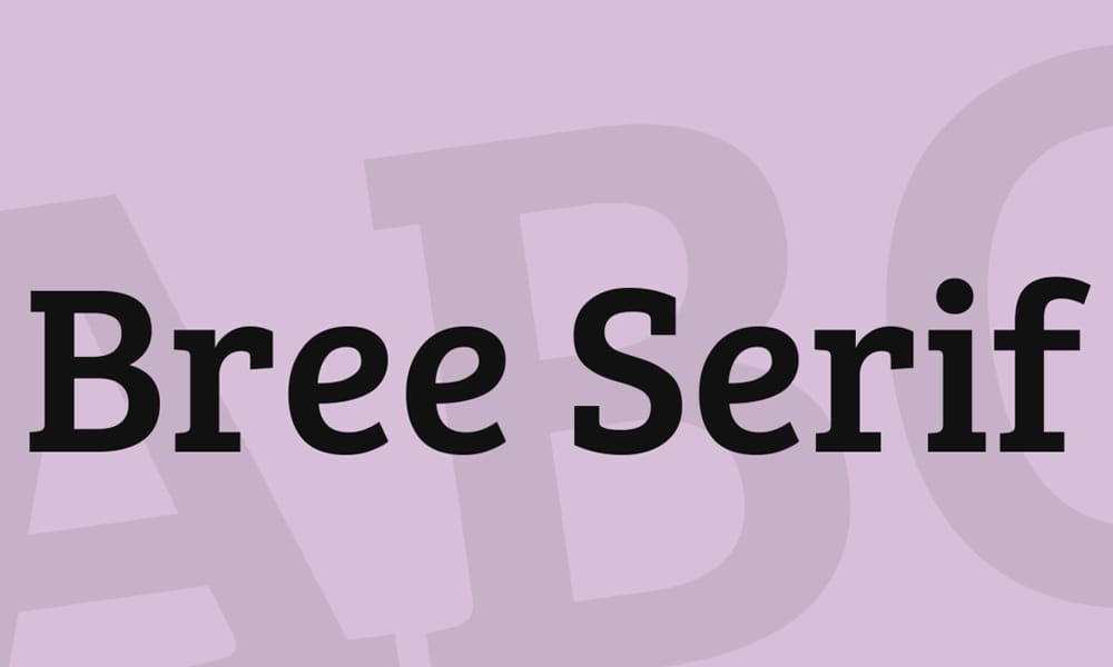 Free Serif Fonts for Commercial Use – Perfect for Designers! 10 Bree Serif Font