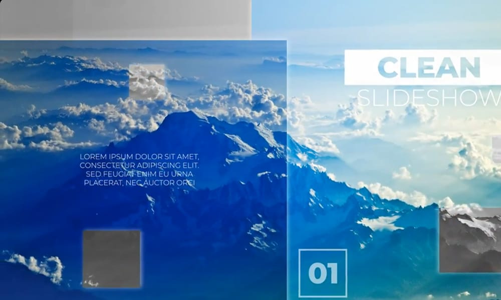 Unlock Stunning Videos: Your Ultimate Guide to Free After Effects Slideshow Templates 1 Clean Slideshow