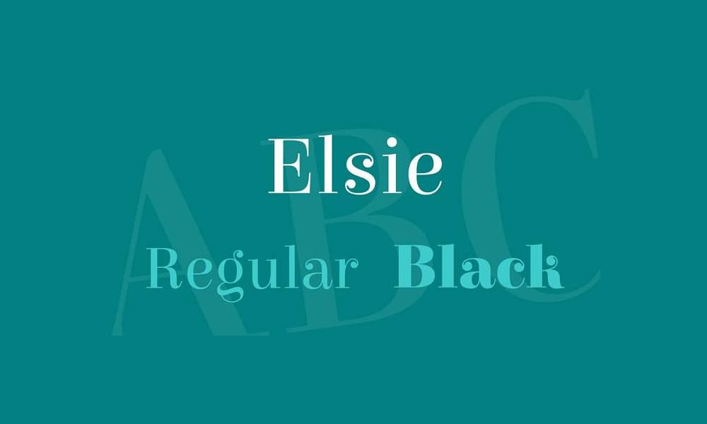 The Most Beautiful Feminine Typefaces 12 Elsie Font