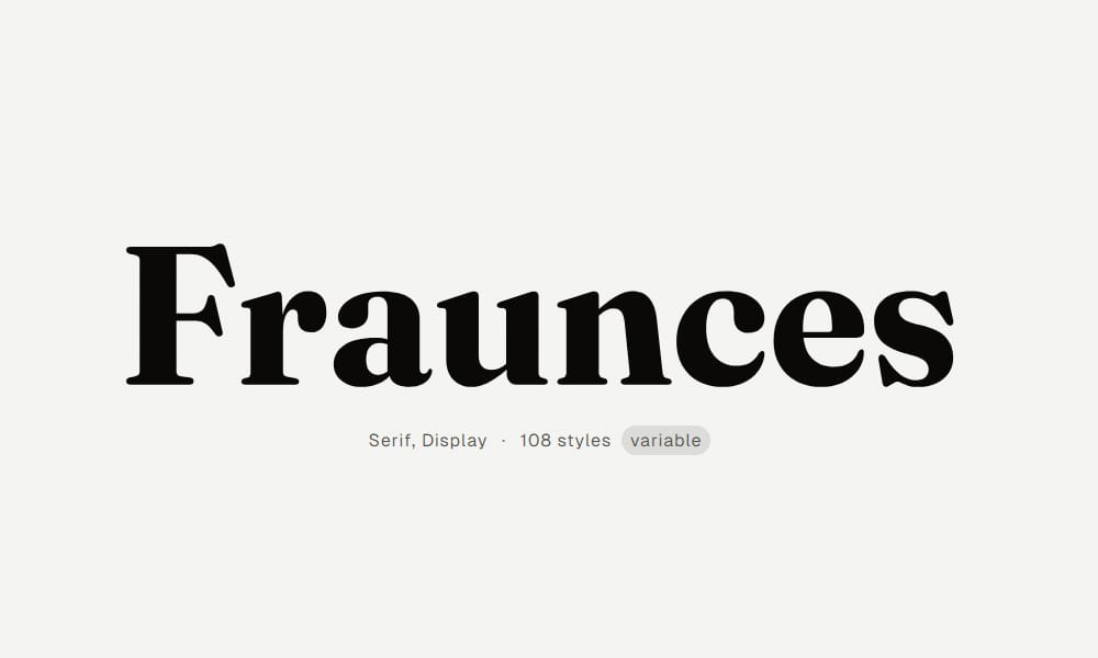 Free Serif Fonts for Commercial Use – Perfect for Designers! 1 Fraunces-Serif-Typeface