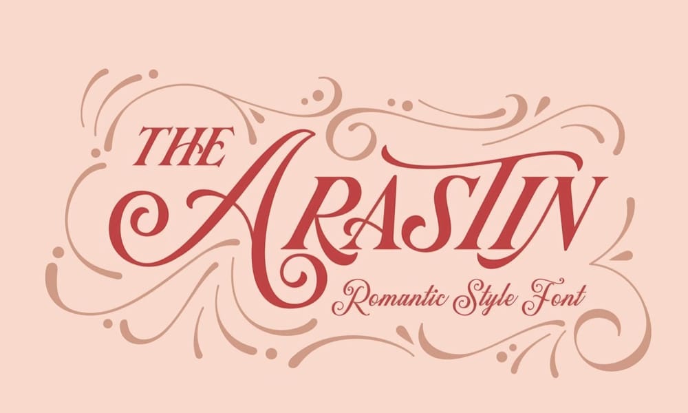 The Most Beautiful Feminine Typefaces 1 Free Arastin Font