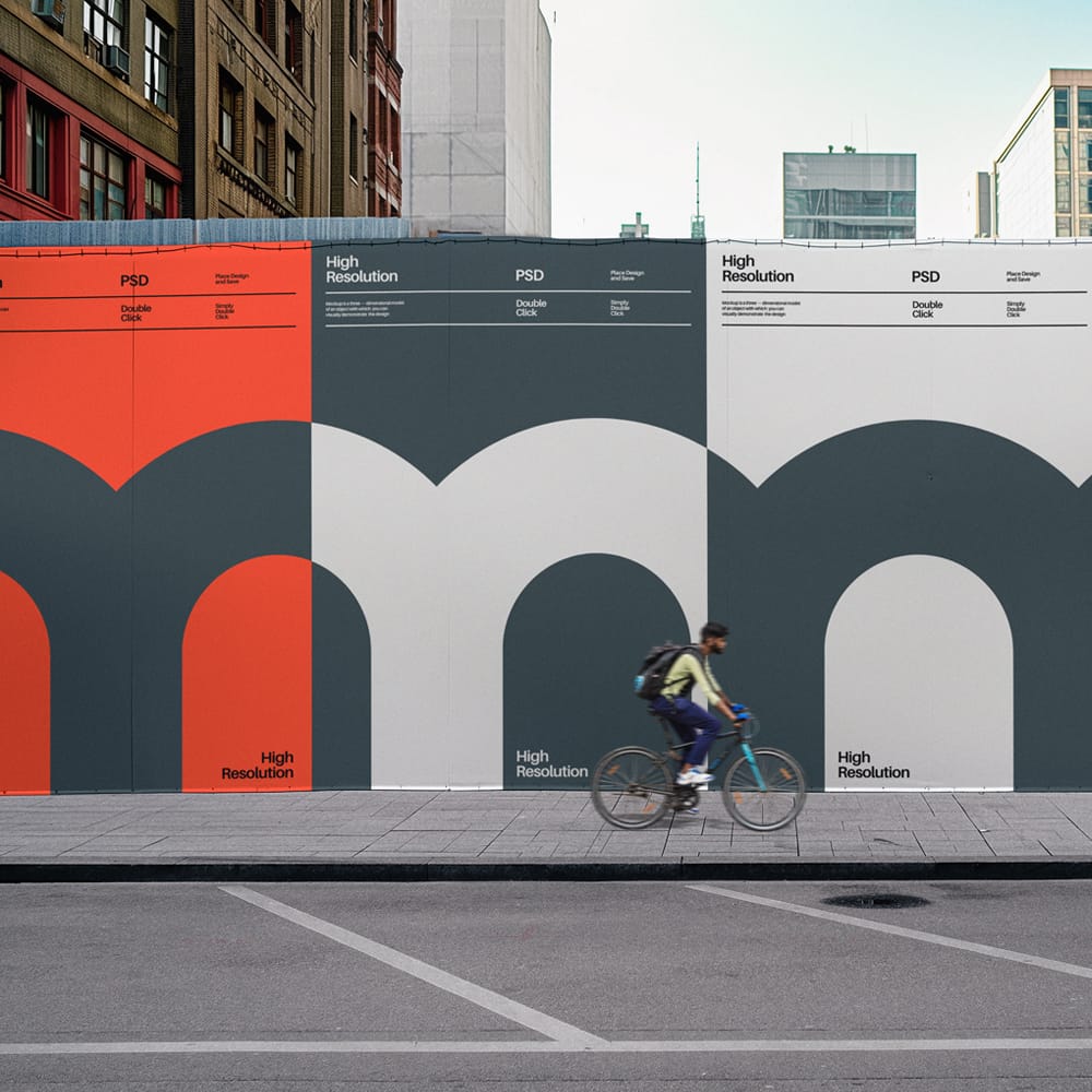 Free Urban Landscape Stretch Banner Mockup PSD 1 Free Urban Landscape Stretch Banner Mockup PSD