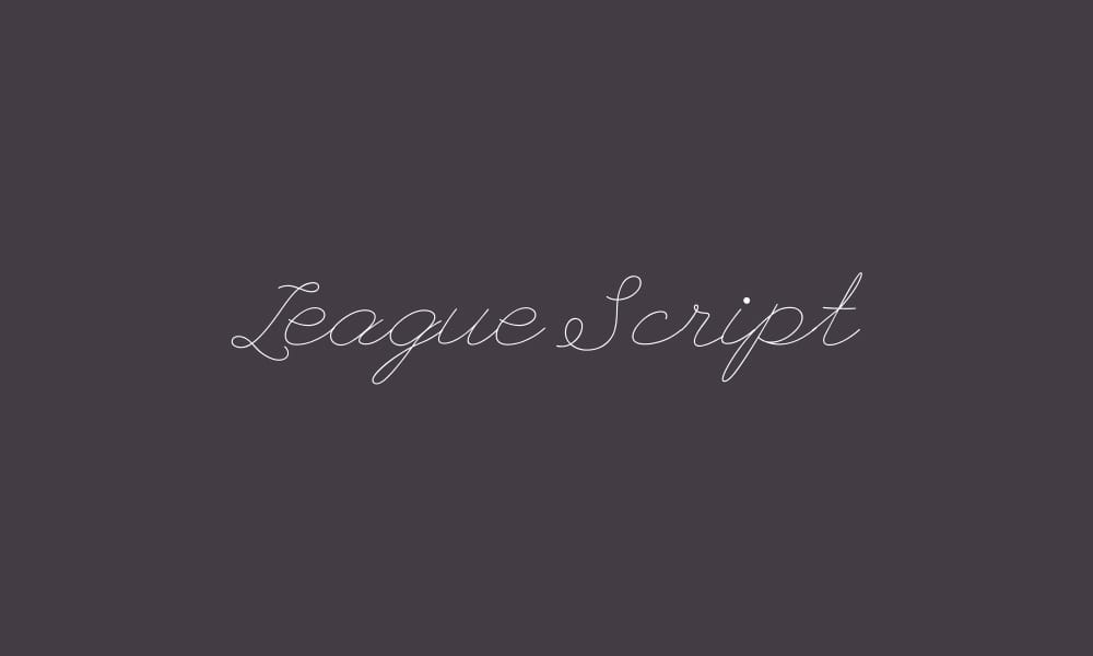 The Most Beautiful Feminine Typefaces 15 League Script