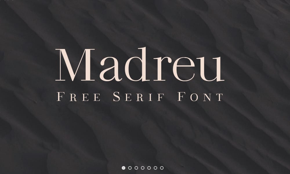 Free Serif Fonts for Commercial Use – Perfect for Designers! 18 Madreu Serif Font