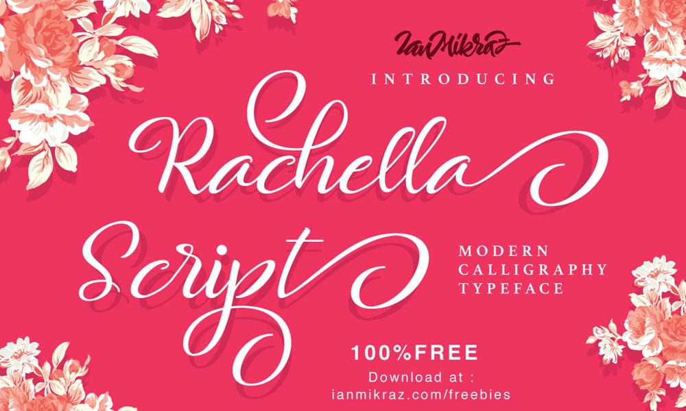 The Most Beautiful Feminine Typefaces 24 Rachella Script
