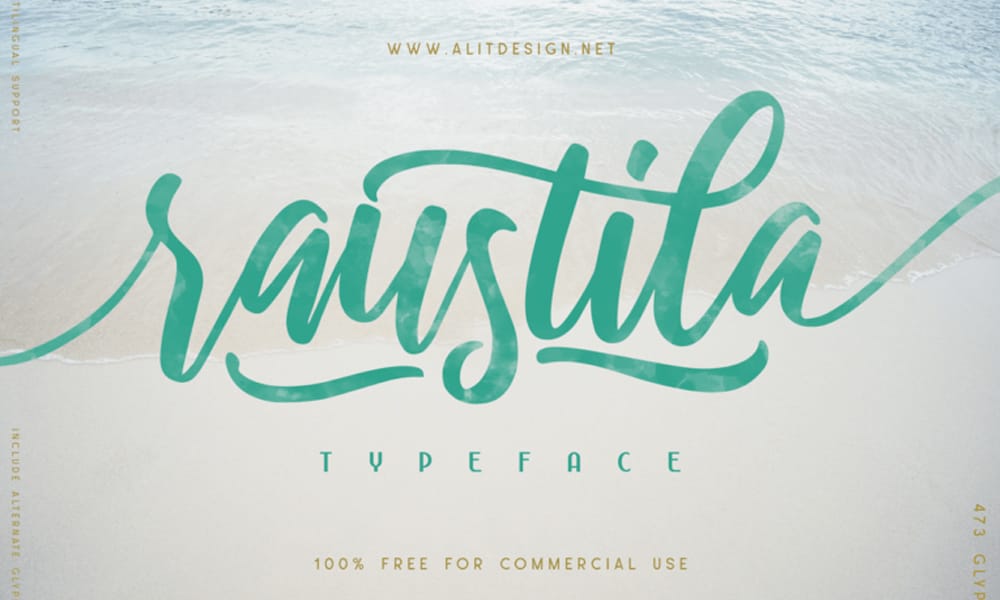 The Most Beautiful Feminine Typefaces 4 Raustila Typeface