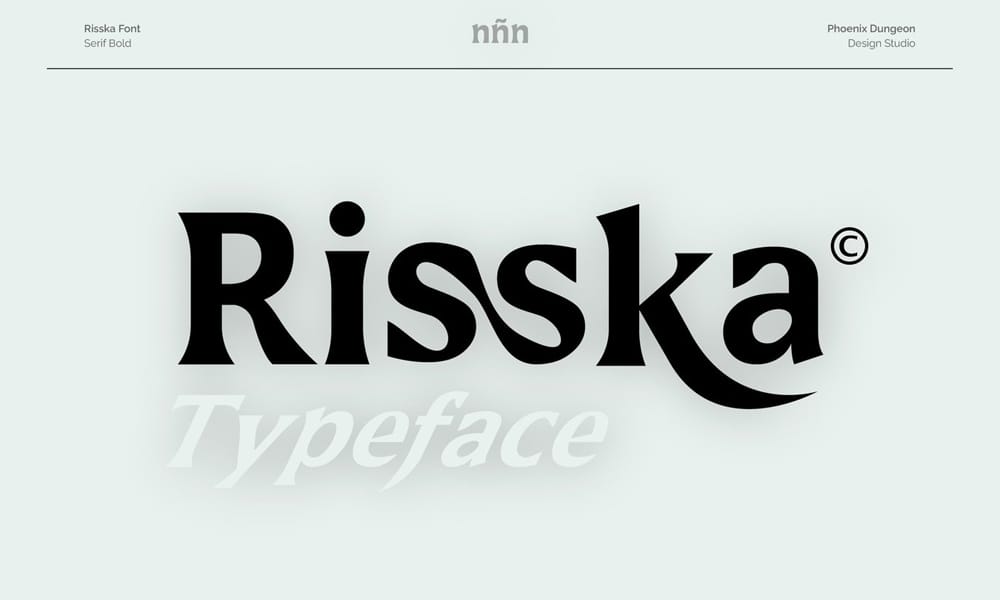 The Most Beautiful Feminine Typefaces 34 Risska Typeface