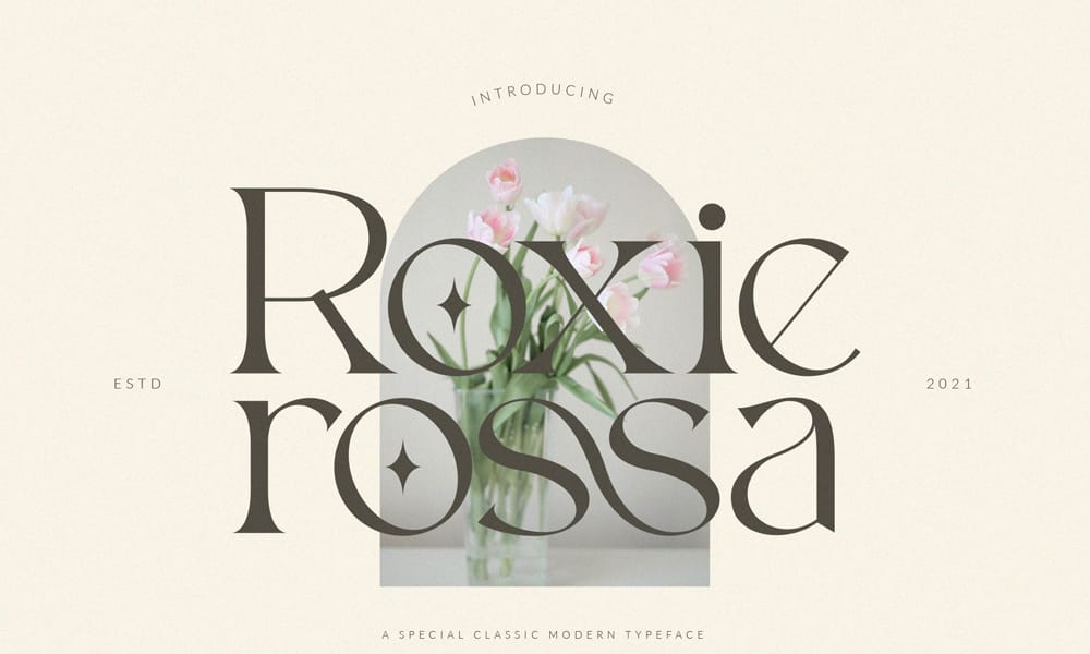 The Most Beautiful Feminine Typefaces 2 Roxie Rossa