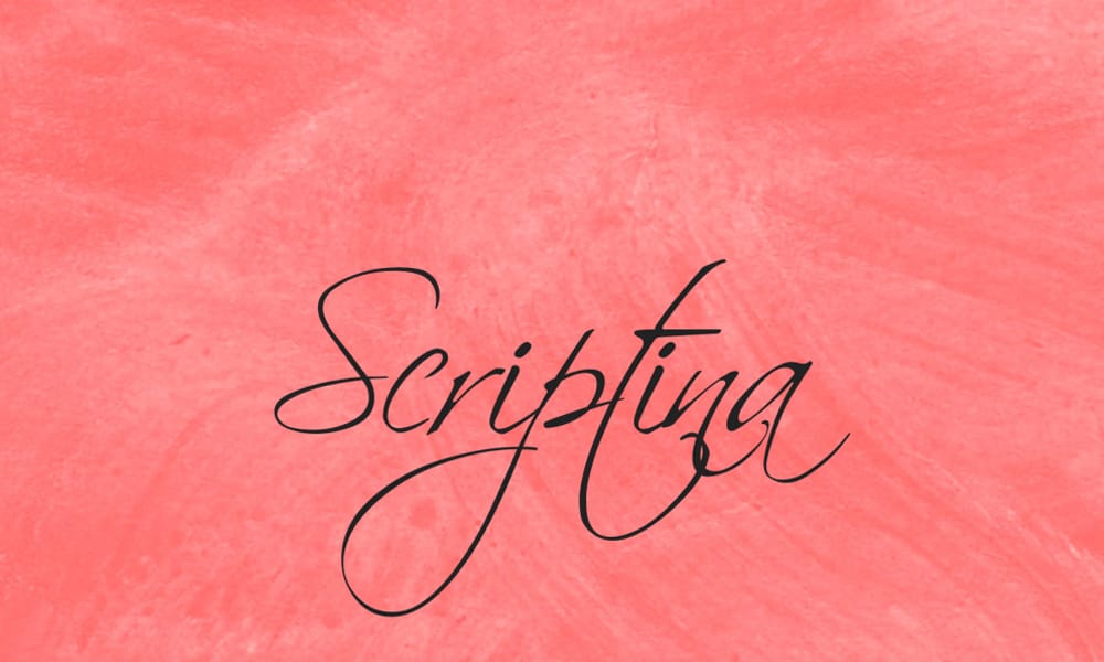 The Most Beautiful Feminine Typefaces 27 Scriptina Font