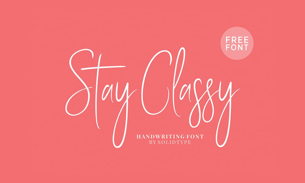 The Most Beautiful Feminine Typefaces 29 Stay Classy Font