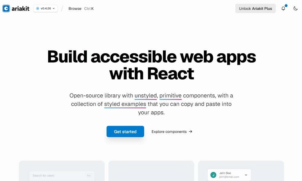 Top CSS Frameworks for React: Build Stunning UIs in 2025 26 Ariakit