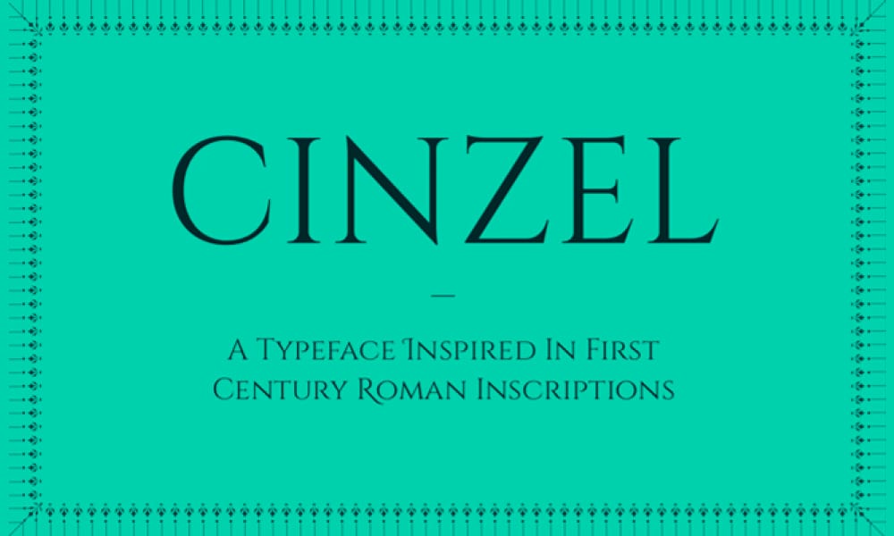 Free Serif Fonts for Commercial Use – Perfect for Designers! 57 Cinzel Font
