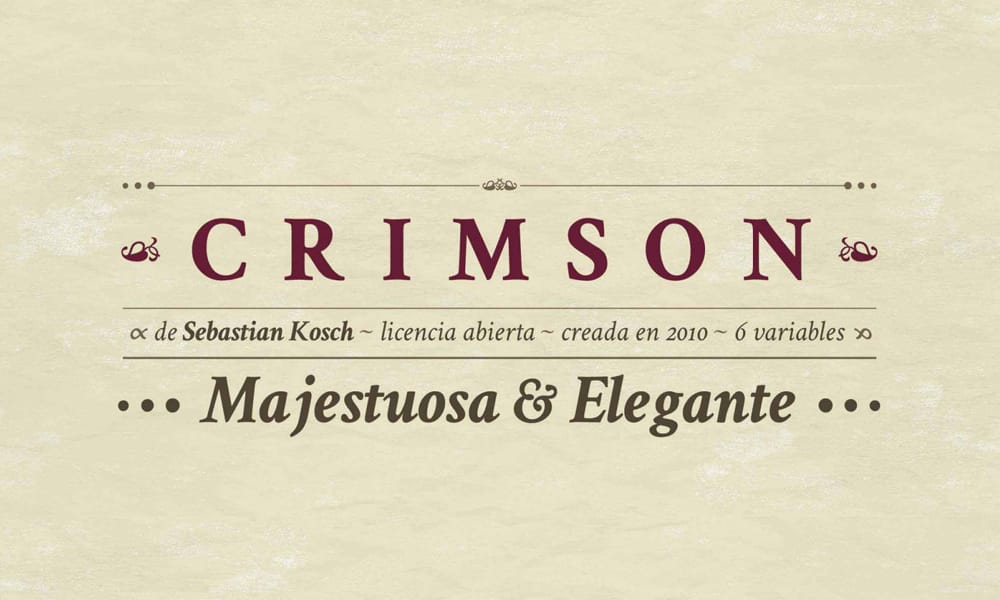 Free Serif Fonts for Commercial Use – Perfect for Designers! 52 Crimson Text