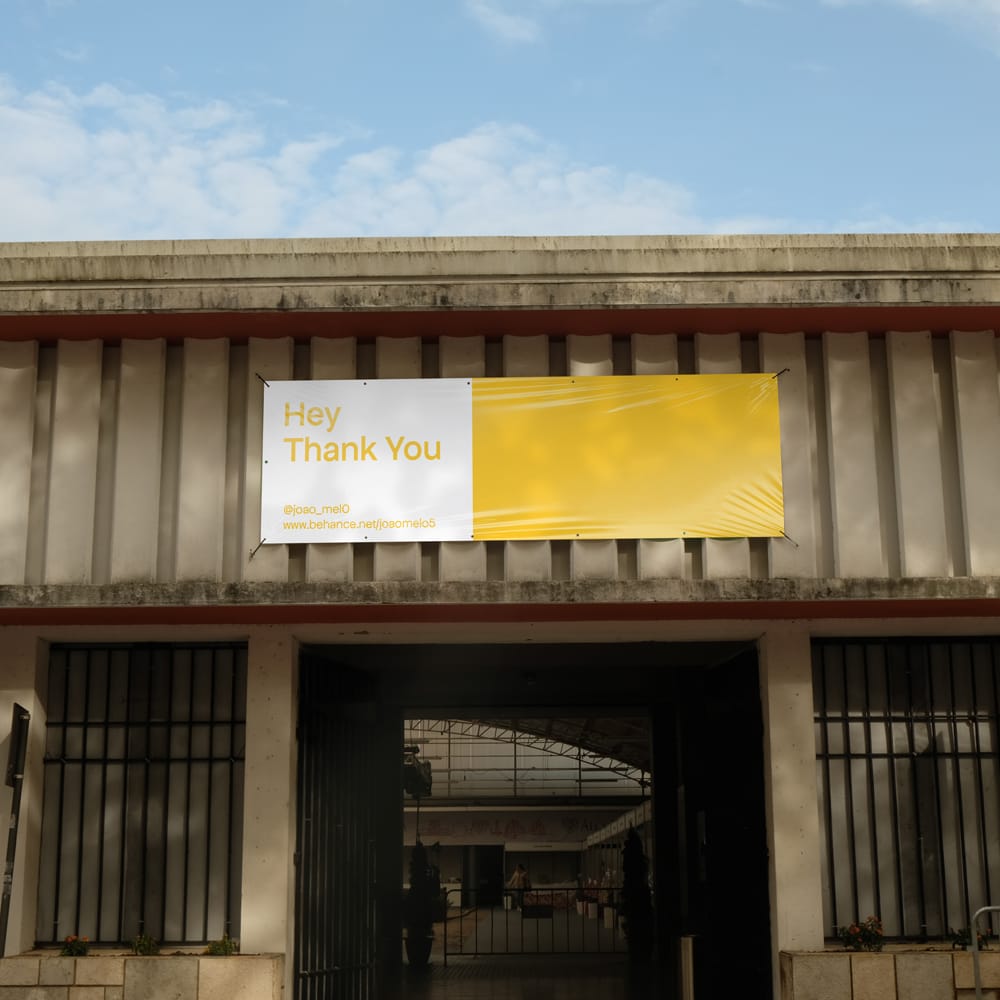 Free Horizontal Banner Mockup PSD 1 Free Horizontal Banner Mockup PSD