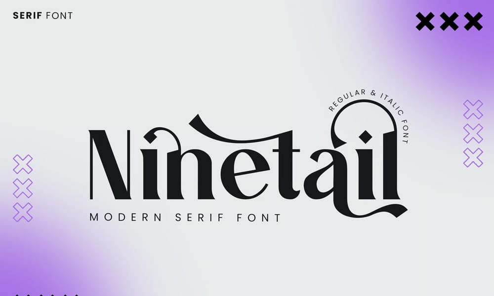 Free Serif Fonts for Commercial Use – Perfect for Designers! 67 Ninetail Serif Font