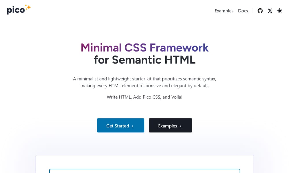 Top CSS Frameworks for React: Build Stunning UIs in 2025 23 Pico CSS