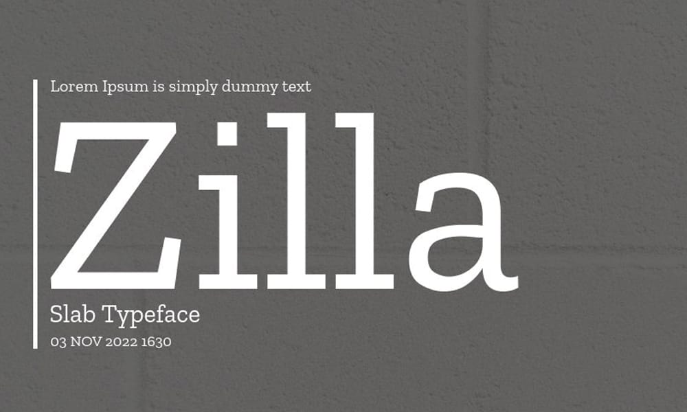 Free Serif Fonts for Commercial Use – Perfect for Designers! 38 Zilla Slab