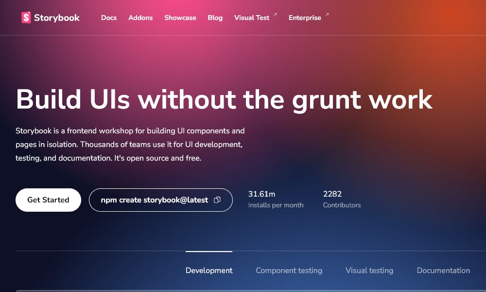 Top CSS Frameworks for React: Build Stunning UIs in 2025 16 storybook