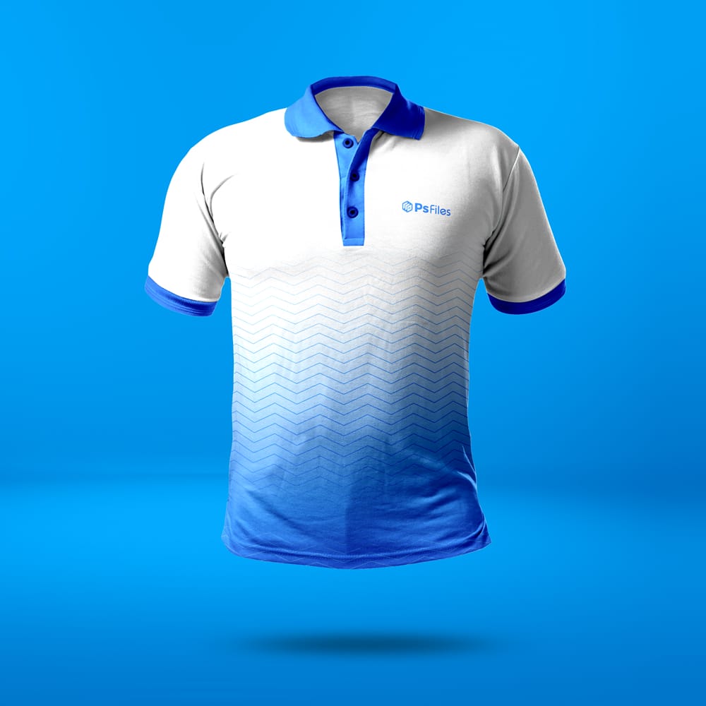 Free Collared T-Shirt Mockup PSD 1 Free Collared T-Shirt Mockup PSD