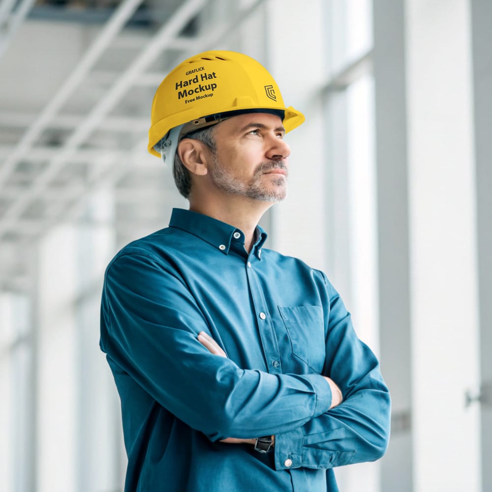 Free Hard Hat Mockup PSD 1 Free Hard Hat Mockup PSD