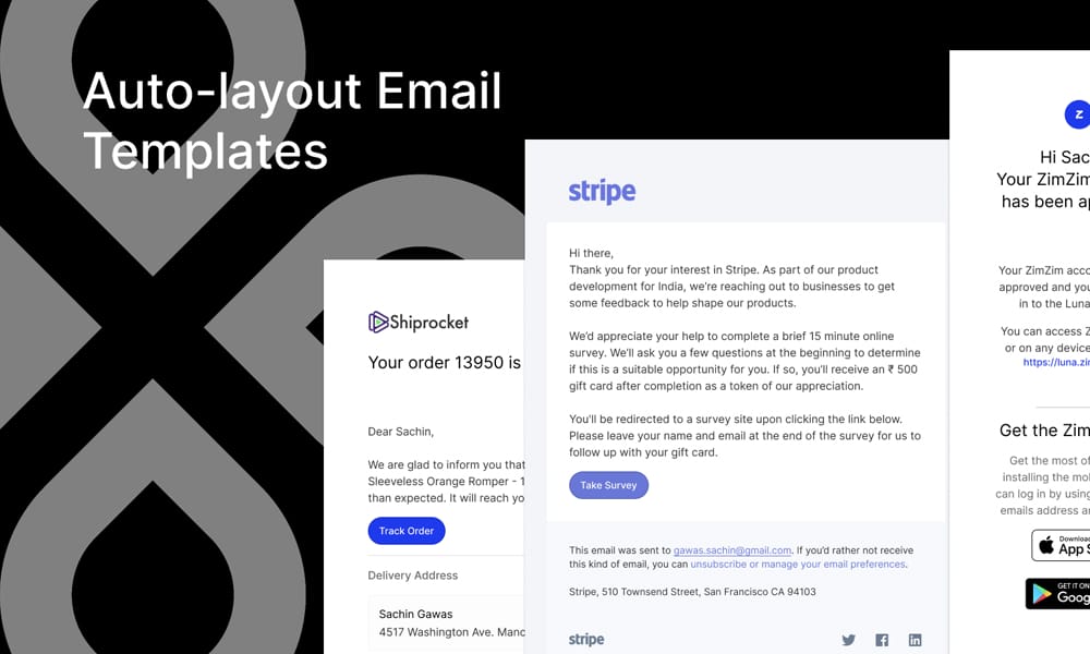 Top Free Figma Email Templates for Stunning Designs 2 Responsive Auto-layout Email Templates