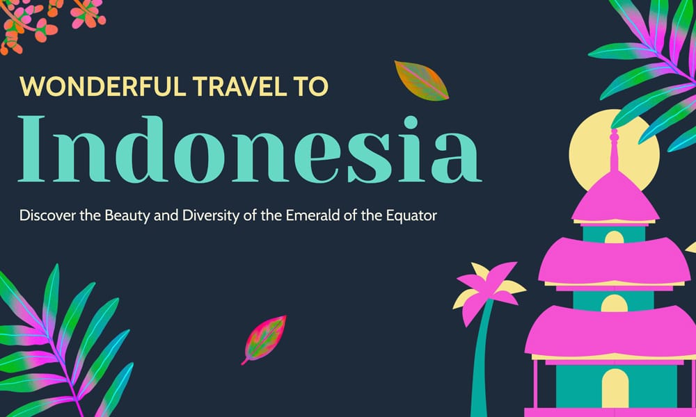 30+ Best Free Google Slides Templates for Designers & Professionals (2025) 52 Floral Wonderful Travel to Indonesia
