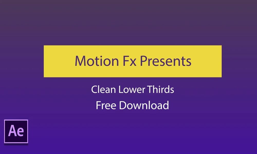 Free After Effect Templates – 49 Stunning Intros, Logo Reveals, Titles & More 29 Colorful 2D animated lower thirds for After Effects.
