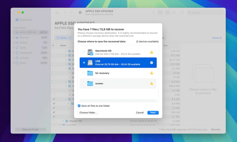 How to Recover Lost Web Design Files After a Crash or Mistake 9 select recovery path