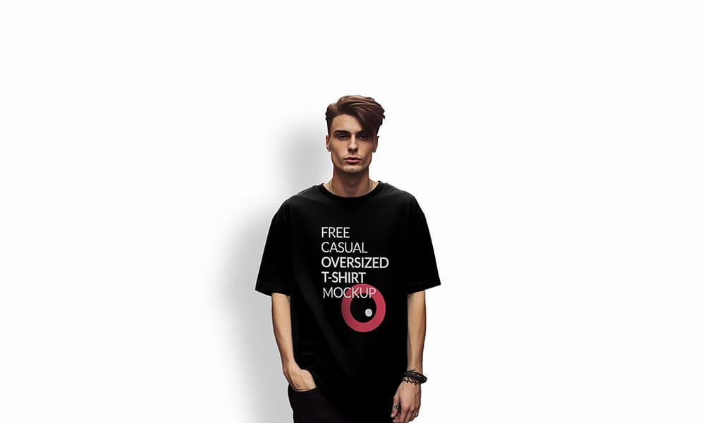 50+ Best Free Clothing Mockups (PSD) for Your Apparel Designs in 2025 3 Free Casual Oversized T-shirt Mockup PSD