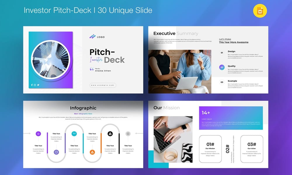 30+ Best Free Google Slides Templates for Designers & Professionals (2025) 77 Pitch Deck Google Slide Template