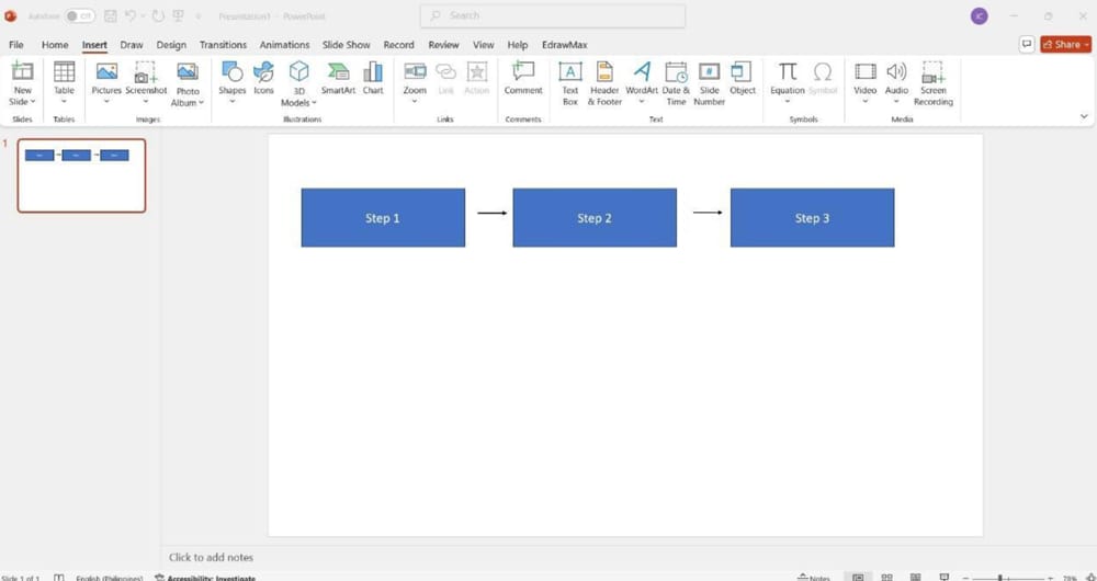3 Easy Ways To Insert Flowcharts in PowerPoint Slides 5 adding shapes and lines