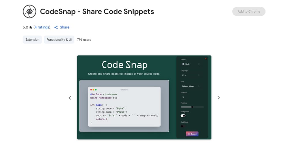 Best Chrome Extensions for Web Designers (2025 Toolkit) 11 CodeSnap