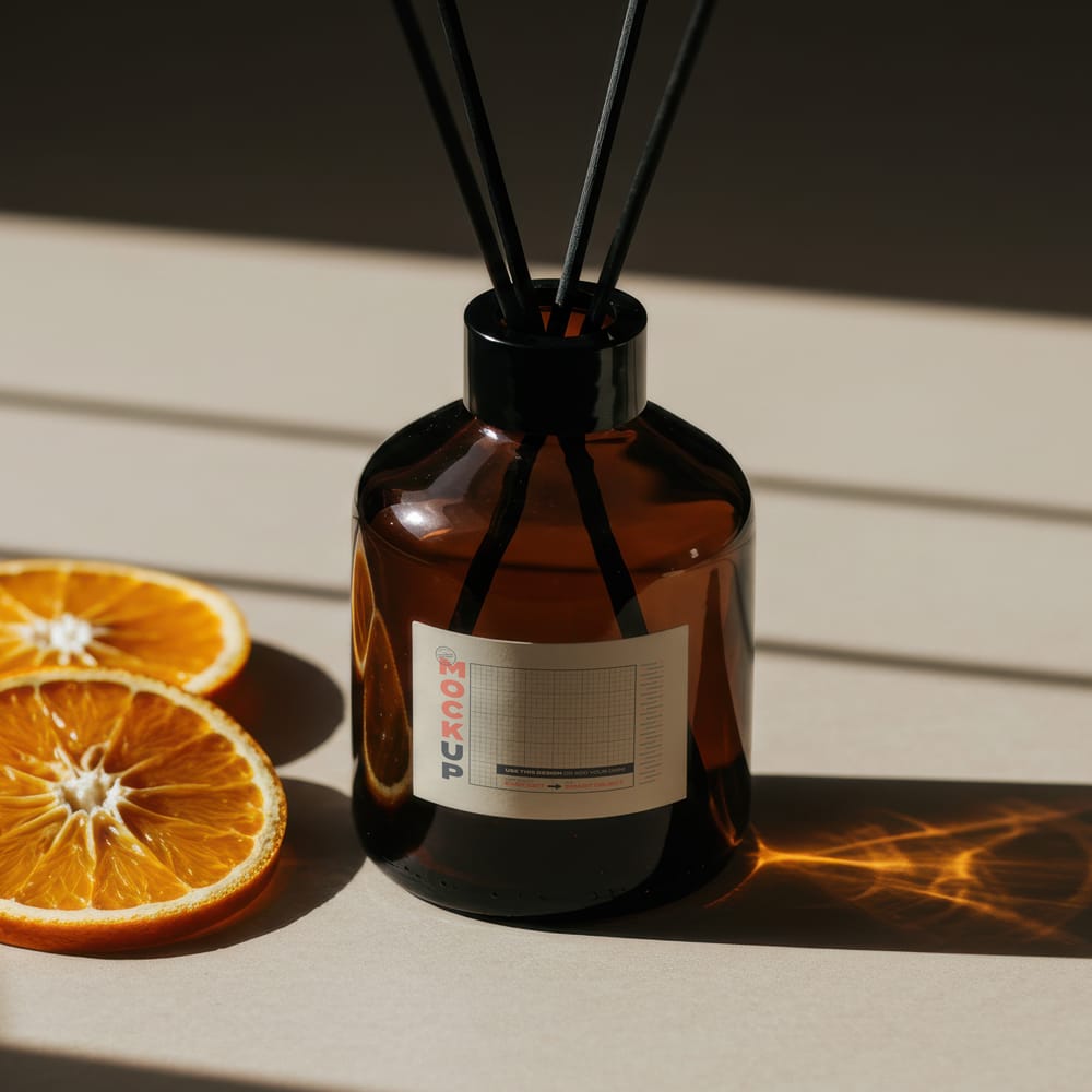 Free Air Freshener Label Mockup PSD 1 Free Air Freshener Label Mockup PSD