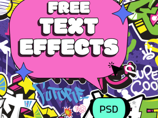 Free PSD Font Effects for Photoshop