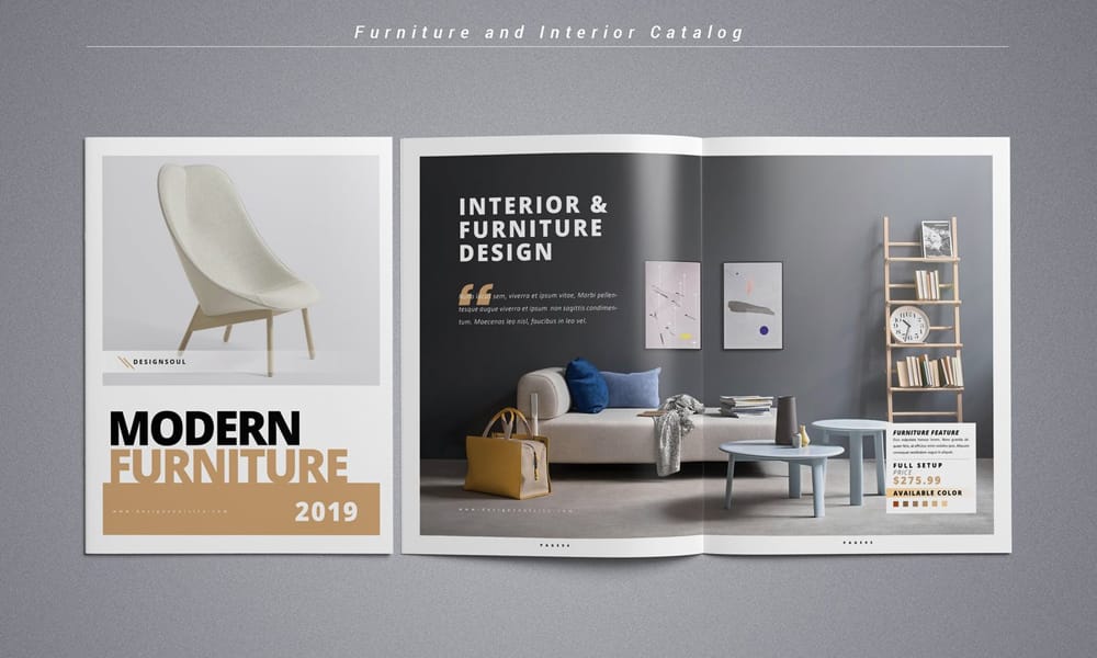 The 50+ Best Free InDesign Portfolio & Lookbook Templates (2025) 15 Furniture & Interior Design Catalog Template