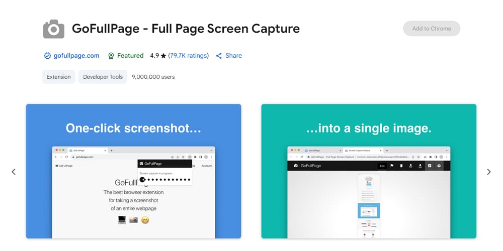 Best Chrome Extensions for Web Designers (2025 Toolkit) 9 GoFullPage